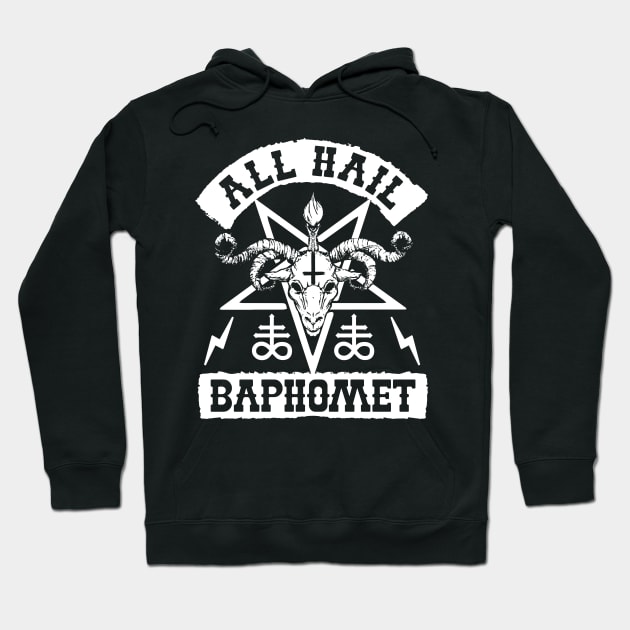 BAPHOMET THE GOAT HEAD GOD - AL HAIL BAPHOMET Hoodie by ShirtFace